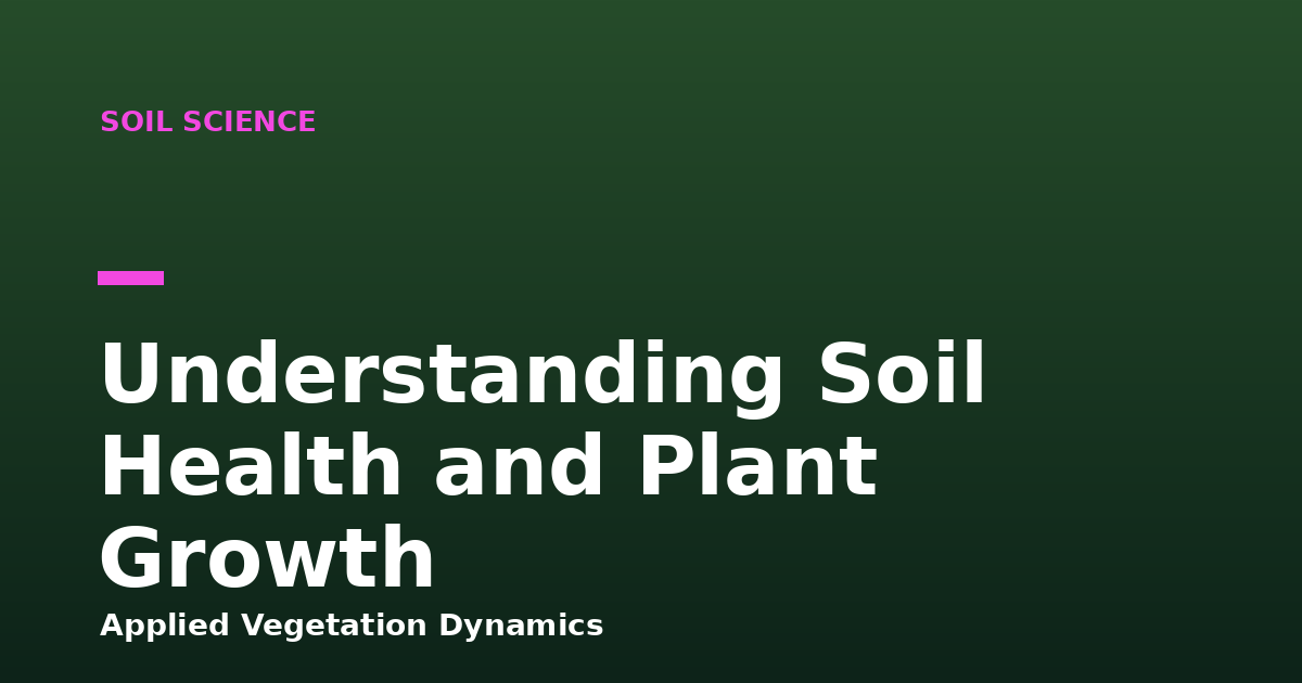 Understanding Soil Health and Plant Growth